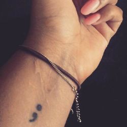 Semicolon tattoo meaning